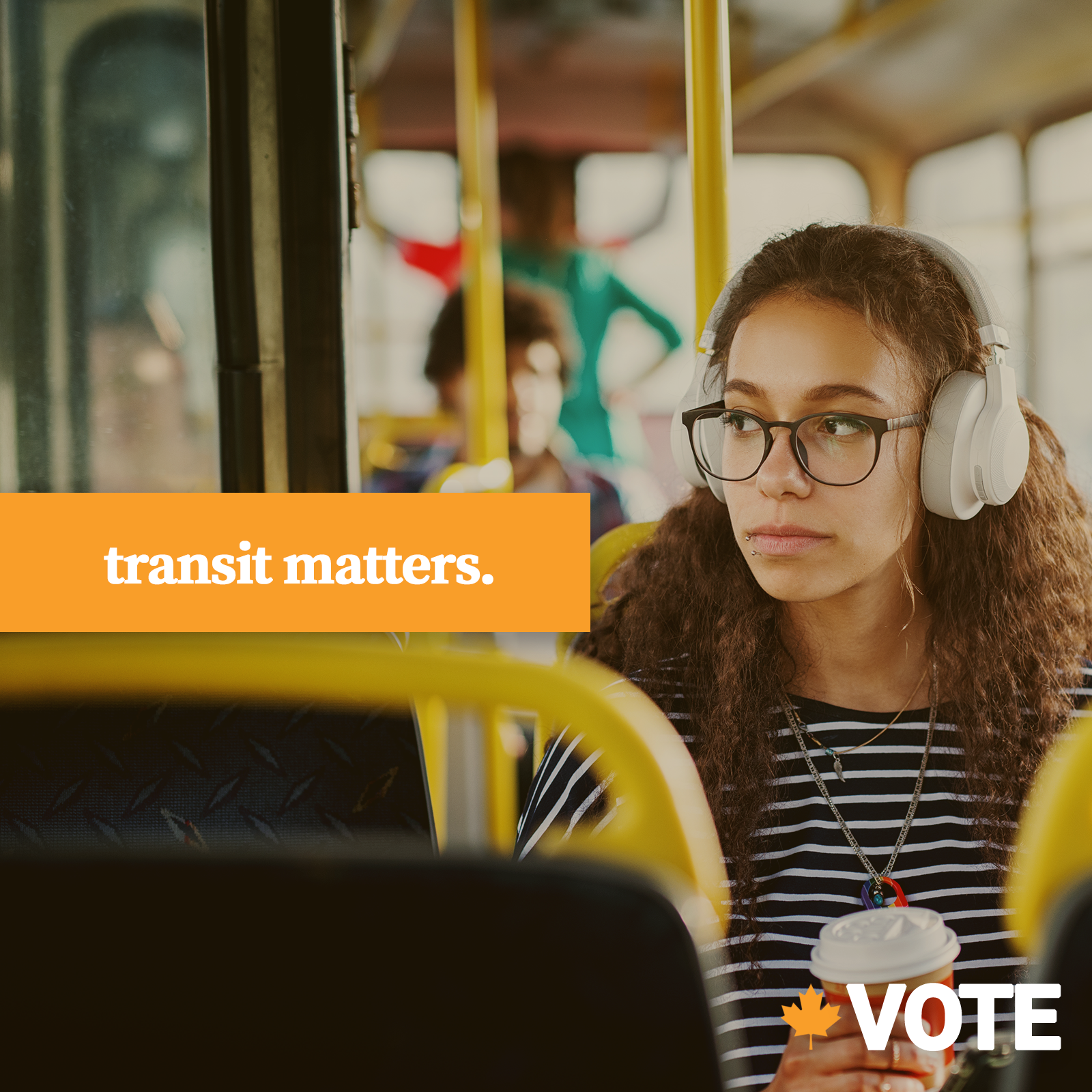 Woman on Bus Transit Matters